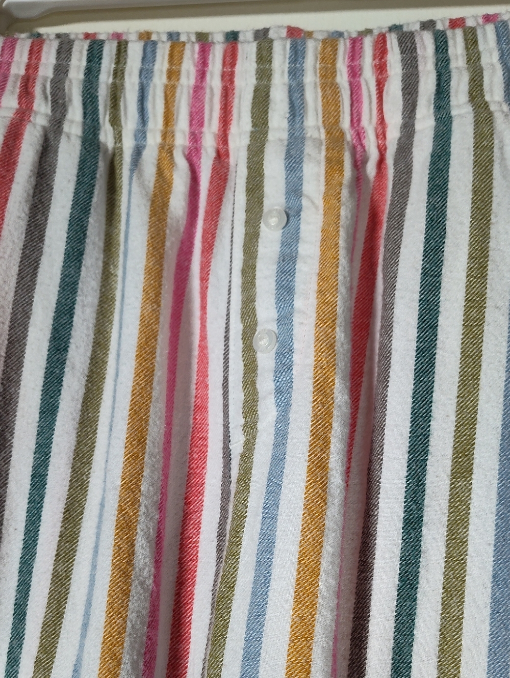 Gap Softest Flannel‎ Pants in Multi Color Happy Stripe M - Picture 3 of 8